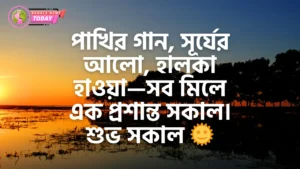 শুভ সকাল স্ট্যাটাস - good morning status bangla